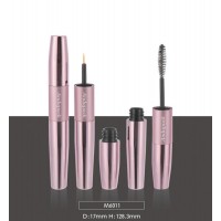 aluminum double end mascara tube and eyeliner tube